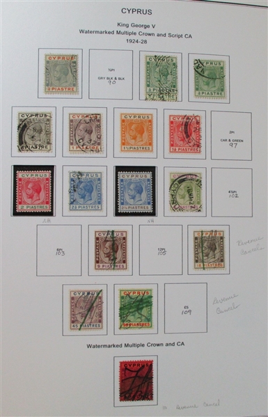 Cyprus Unused/Used Collection to 1988 (Est $175-250)