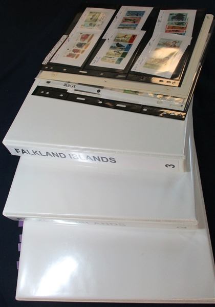 Falkland Islands Collection in 3 Binders to Mid-1980's (Est $450-600)