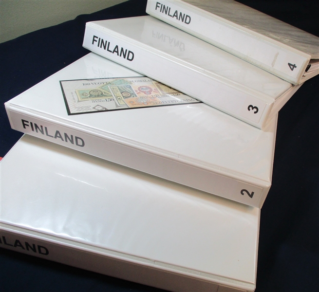 Finland Unused/Used Collection to the 1990's in 4 Binders (Est $800-1200)