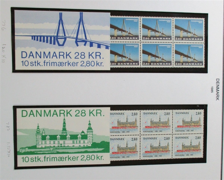 Denmark Unused/Used Collection in 10 Binders to 1997 (Est $900-1200)