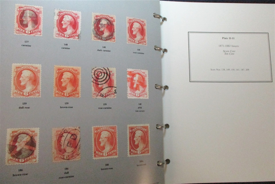 White's Encyclopedia of the Colors of United States Postage Stamps, Volumes I-IV (Est $350-450)