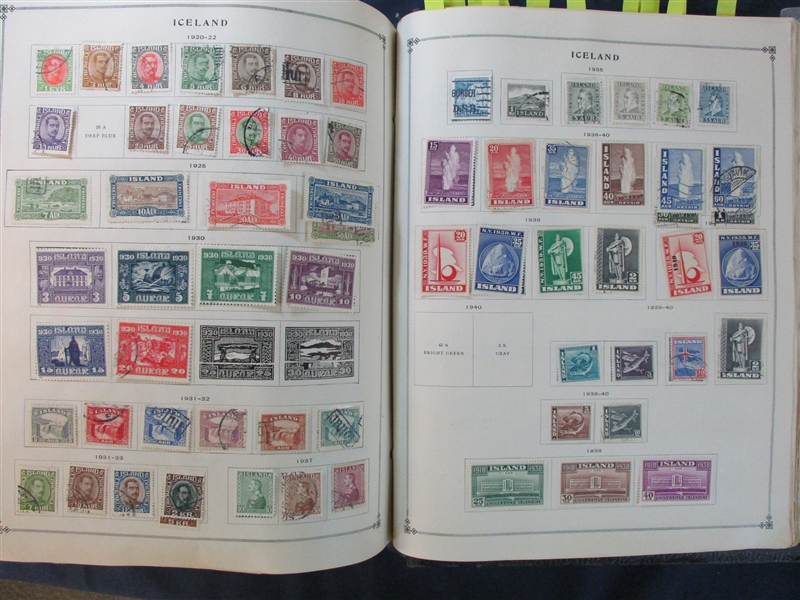 Scott International Collection Part I to 1940 (Est $2000-2500)