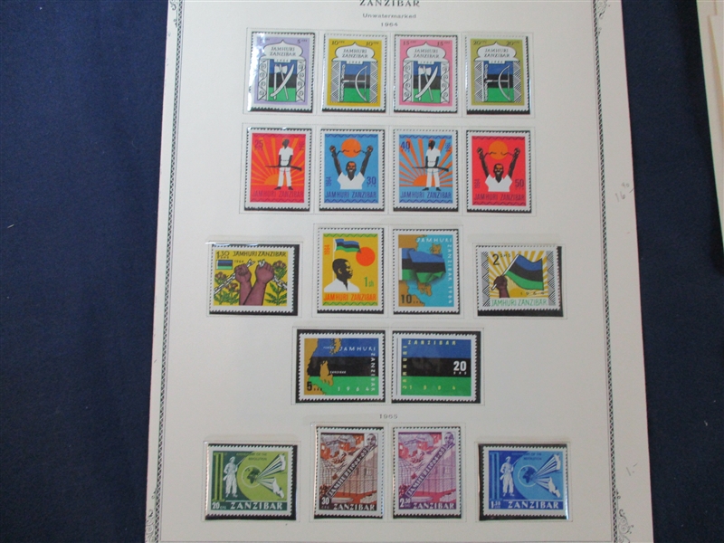 Zanzibar Mint Collection on Scott Pages, 1952-67 (SCV $228)