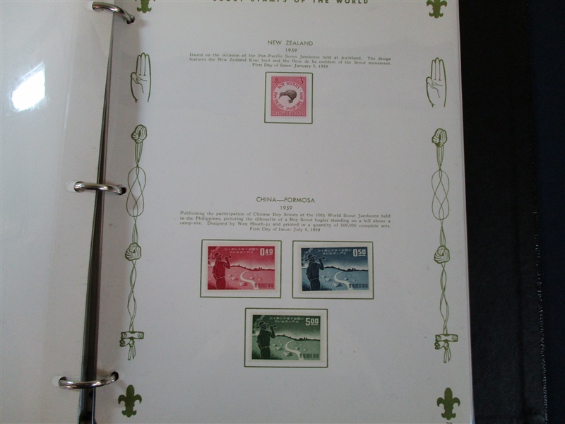 Large Scout Topical Collection to 1972 on Specialty Pages (Est $300-400)