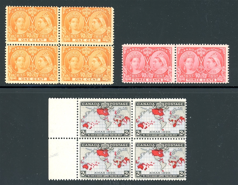 Canada Scott 51//84 Better MNH Multiples  (SCV $850) 