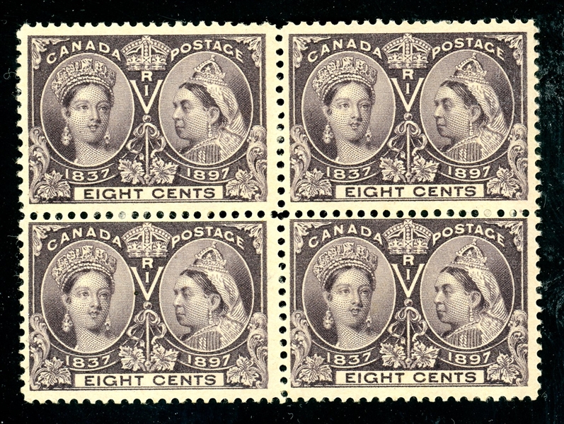 Canada Scott 56 Unused Block of 4, Fine (SCV $520)