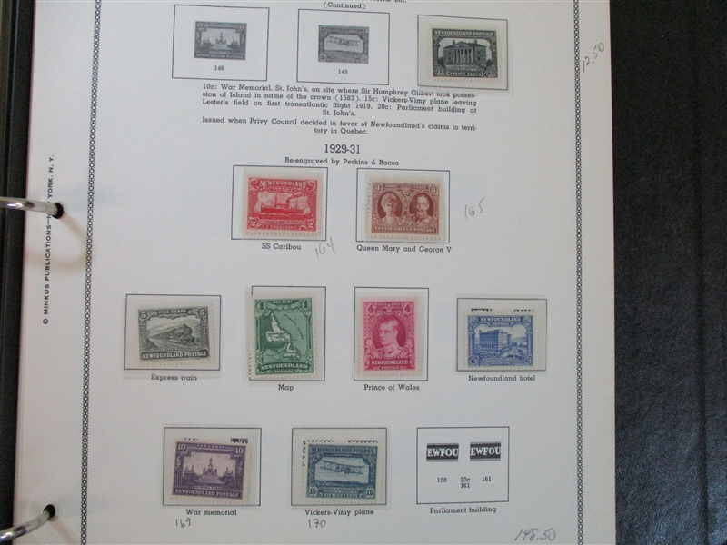 Canada Provinces Collection on Minkus Pages (SCV $1370)