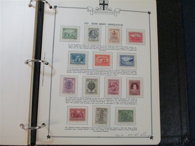 Canada Provinces Collection on Minkus Pages (SCV $1370)