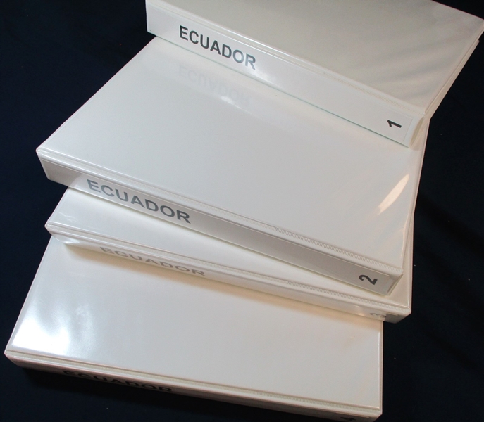 Ecuador Unused/Used Collection in 4 Binders to 1995 (Est $200-300)