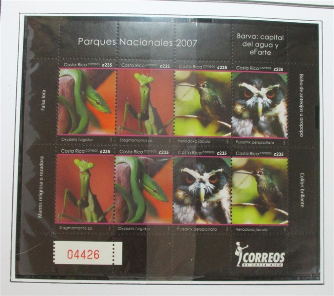 Costa Rica Unused/Used Collection in 3 Binders to 2011 (Est $375-450)