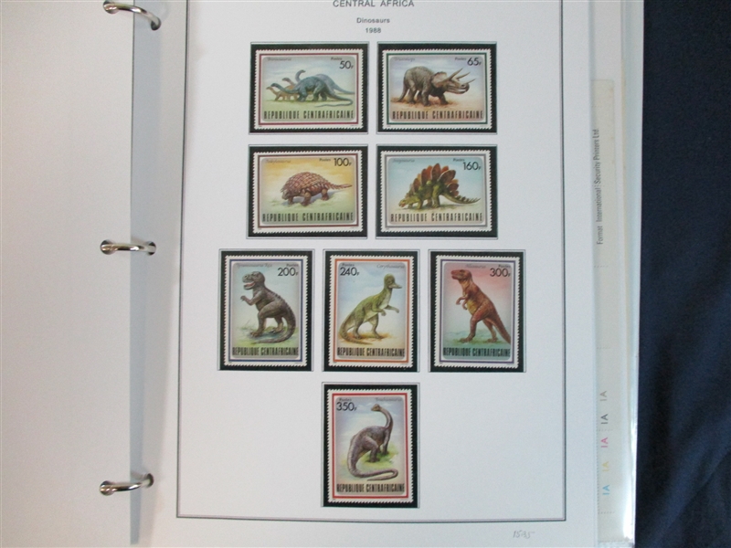 Central Africa Mint/Used/CTO Collection in 3 Binders (Est $90-120)