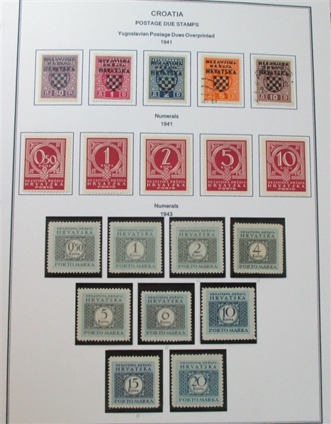 Croatia Unused Collection, 1941-1949 (Est $90-120)