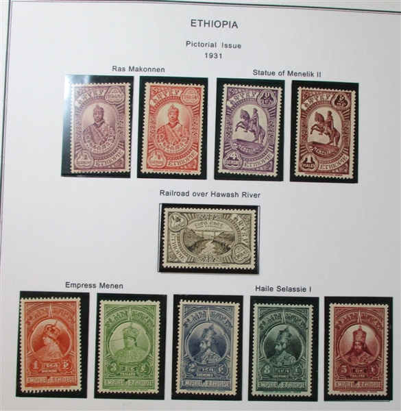 Ethiopia Unused/Used Collection in 2 Binders (Est $300-400)