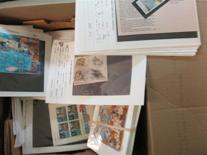 Foreign Souvenir Sheet Dealer Lot - Many Premium Sheets! (Est $1400-2000)