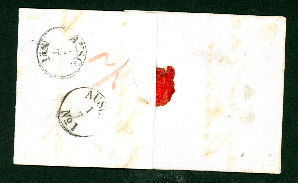 Germany 1863 Stampless, Magdeburg (Est $75-100)