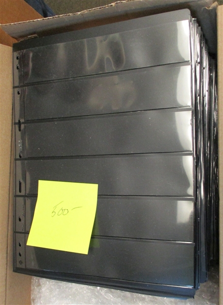 500 Black Stockpages - All 8½'' x 11 (Est $250-300