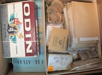 USA Boxlot with Stamps, Postcards, and More - OFFICE PICKUP ONLY!