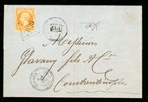 French Offices in Turkey Cover - 1867 Sansoun (Est $200-300)
