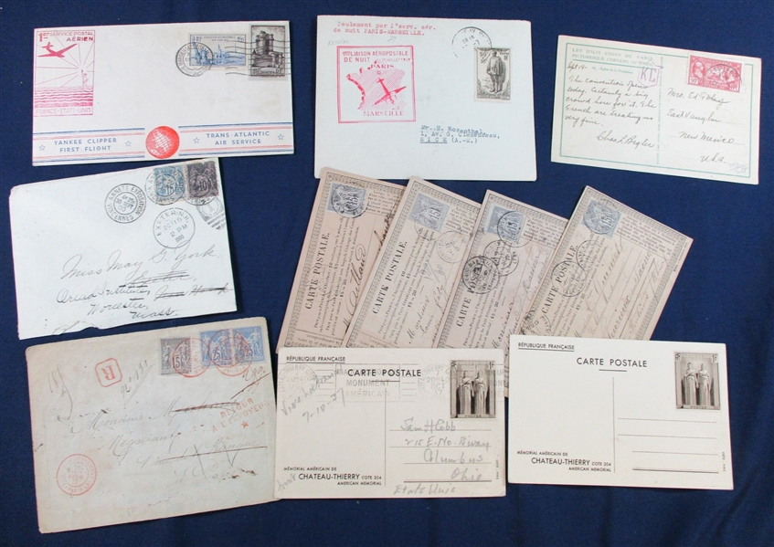 France Cover Lot, Mostly 19th to Early20th Century (Est $90-120)
