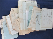 Stampless Folded Letter Accumulation (Est $150-200)