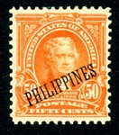 Philippines Scott 236 MH F-VF, 1903 50¢ Jefferson (SCV $125)