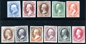 USA Scott 145P3//166P3, 11 different India Plate Proofs (SCV $473)