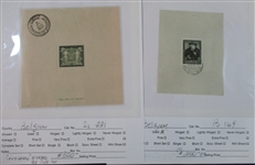 Belgium - Better Unused/Used Souvenir Sheets (SCV $1090)