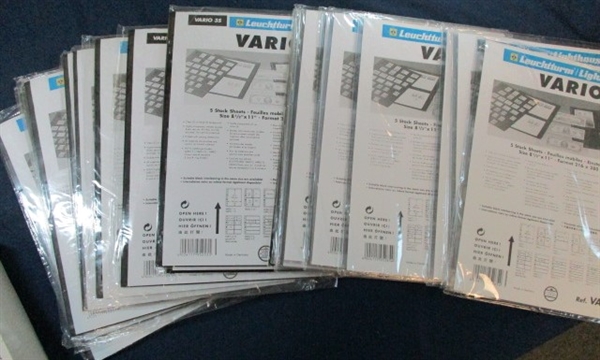 Vario Pages, Cover Sleeves, and More (Est $60-90)