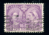 Canada Scott 62 Used F-VF, $2 Jubilee (SCV $550)