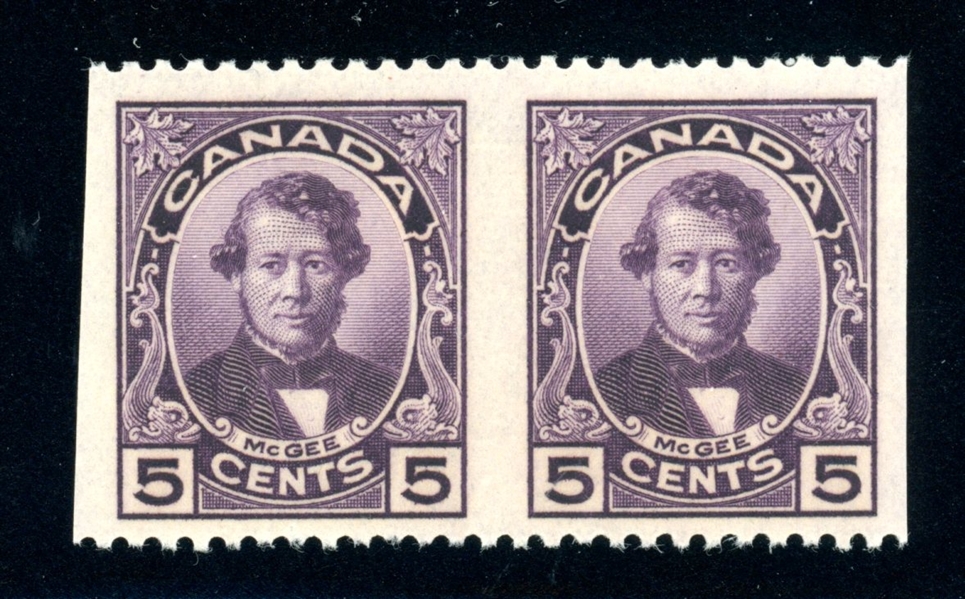 Canada Scott 146b MNH Horiz Pair, Imperf Vertically (SCV $180)