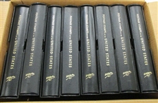 8 White Ace Binders/Slipcases for United States - New! (Est $160-240)