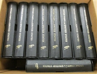 9 White Ace Binders/Slipcases for United States - New! (Est $180-270)