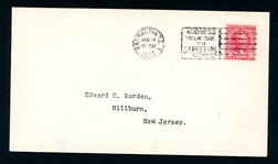 USA Scott 561 First Day Cover, 1923 9¢ Jefferson (SCV $190)