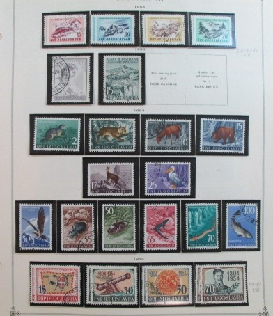 Foreign Collection on Scott Pages, W-Z Countries, 1940-1960 (Est $600-800)