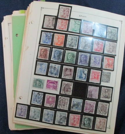 Foreign Collection on Scott Pages, Spain-Syria Countries, 1940-1960 (Est $600-800)