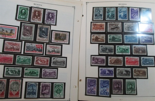 Foreign Collection on Scott Pages, Q-R Countries, 1940-1960 (Est $600-800)