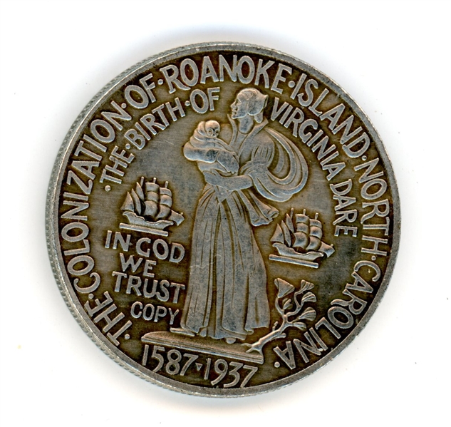 1937 Roanoke Island, North Carolina Commemorative Half Dollar (Est $150-200)