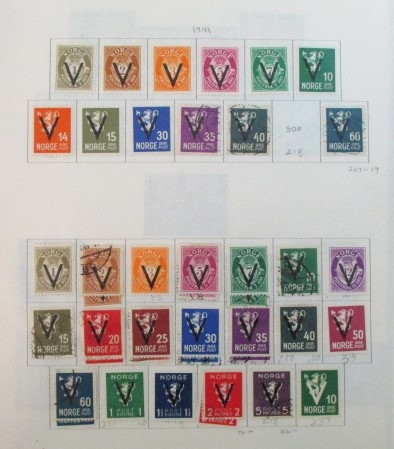 Foreign Collection on Scott Pages, N Countries, 1940-1960 (Est $500-750)