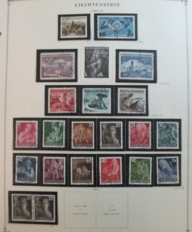 Foreign Collection on Scott Pages, L Countries, 1940-1960 (Est $400-500)