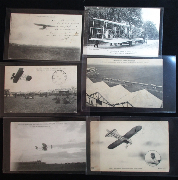 French Aviation Postcards, Early 1900's (Est $175-200)