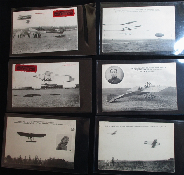 French Aviation Postcards, Early 1900's (Est $175-200)