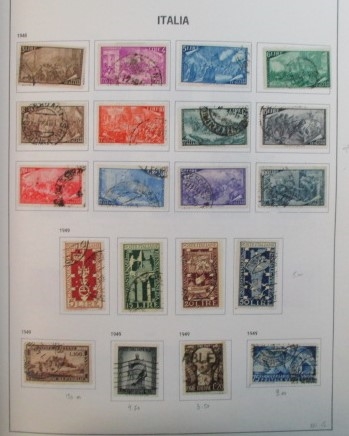 Italy Used Collection in Davo Album to 1992 (Est $800-1200)