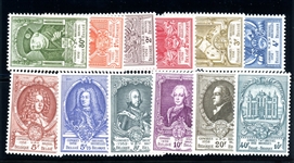 Belgium Scott 435-445, B514 MH Complete Set, 1952 UPU (SCV $261)