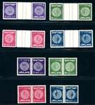 Israel Bale 22a-25a, 22b-25b MNH Tete-Beche Pairs and Gutters, MNH Complete (Bale $160)