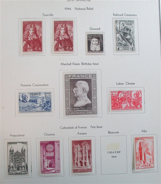 France Extensive Collection in 4 Lesgor Albums (Est $1250-1500)