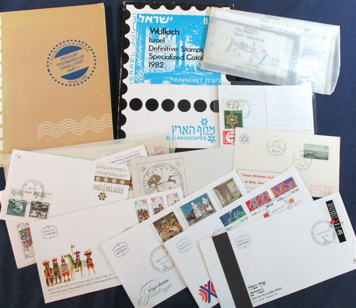 Israel Boxlot - Stamps, Framas, and First Day Covers (Est $500-600)