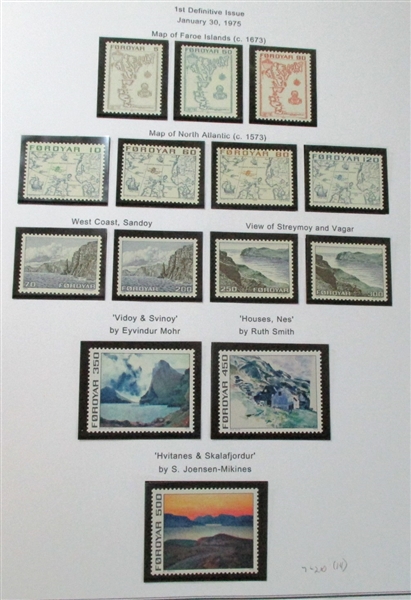 Faroe Islands Mint Collection to 1993 (Est $200-300)