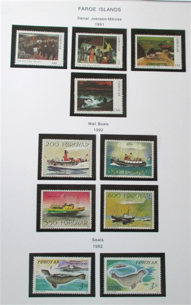 Faroe Islands Mint Collection to 1993 (Est $200-300)