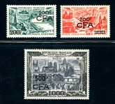 France - Reunion Scott C39-C41 MH Set, Airmail Surcharges (SCV $525)