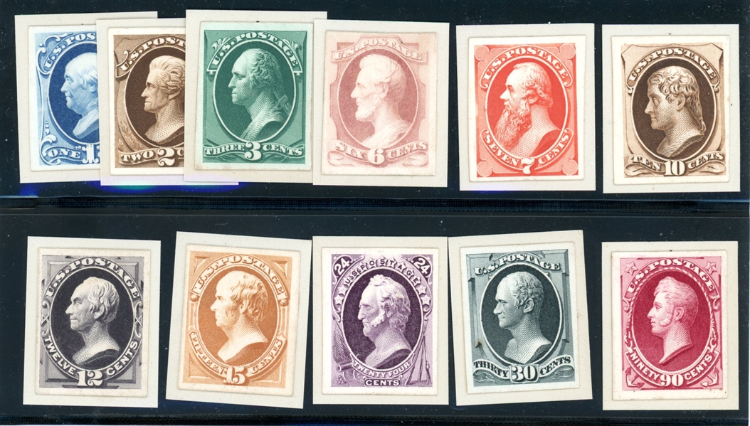 USA Scott 156P4-166P4 Plate Proofs - Complete Set of 11 (SCV $1220)